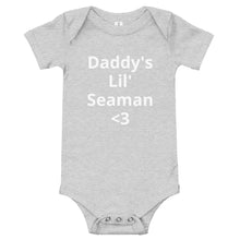 Load image into Gallery viewer, Daddy's Lil' Seaman Baby Clothes Sea Shanty, Premium Product, Limited Edition, Limited Time Only, Unisex, One Size Fits Most Normal Sized Babies