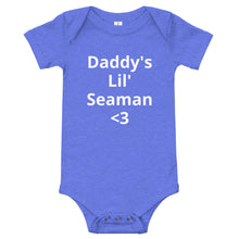 Load image into Gallery viewer, Daddy's Lil' Seaman Baby Clothes Sea Shanty, Premium Product, Limited Edition, Limited Time Only, Unisex, One Size Fits Most Normal Sized Babies