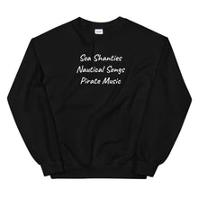 Load image into Gallery viewer, Nautical Songs Cursive Unisex Sweatshirt