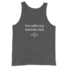 Load image into Gallery viewer, I'm With my Bonnie Lass Sea Shanty Unisex Tank Top