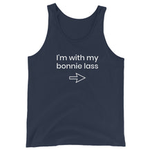 Load image into Gallery viewer, I'm With my Bonnie Lass Sea Shanty Unisex Tank Top